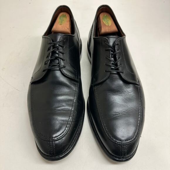 Allen Edmonds LaSalle Split Toe Blucher Dress Shoe Black Calf USA Men's 10 Wide - Picture 2 of 14